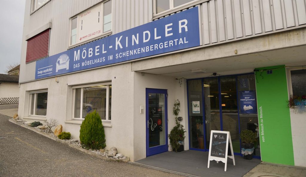 Möbel Kindler AG - Standort Schinznach Eingang